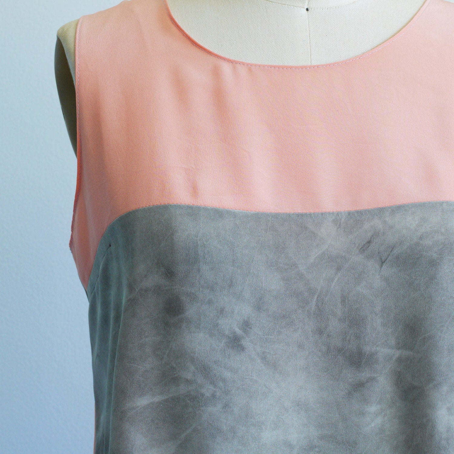 Natural Color Tri-Tier Dress. Botanical Dye Silk dress. Medium