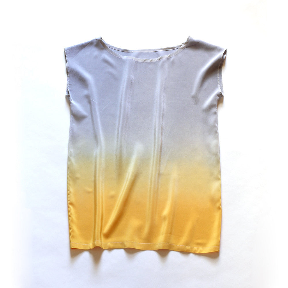 ROTHKO TWO. ombre silk top