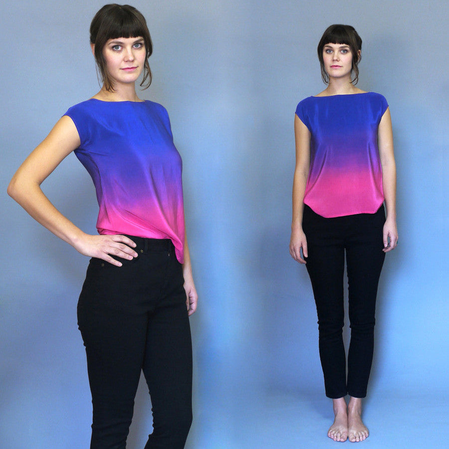 ROTHKO ONE. ombre silk top
