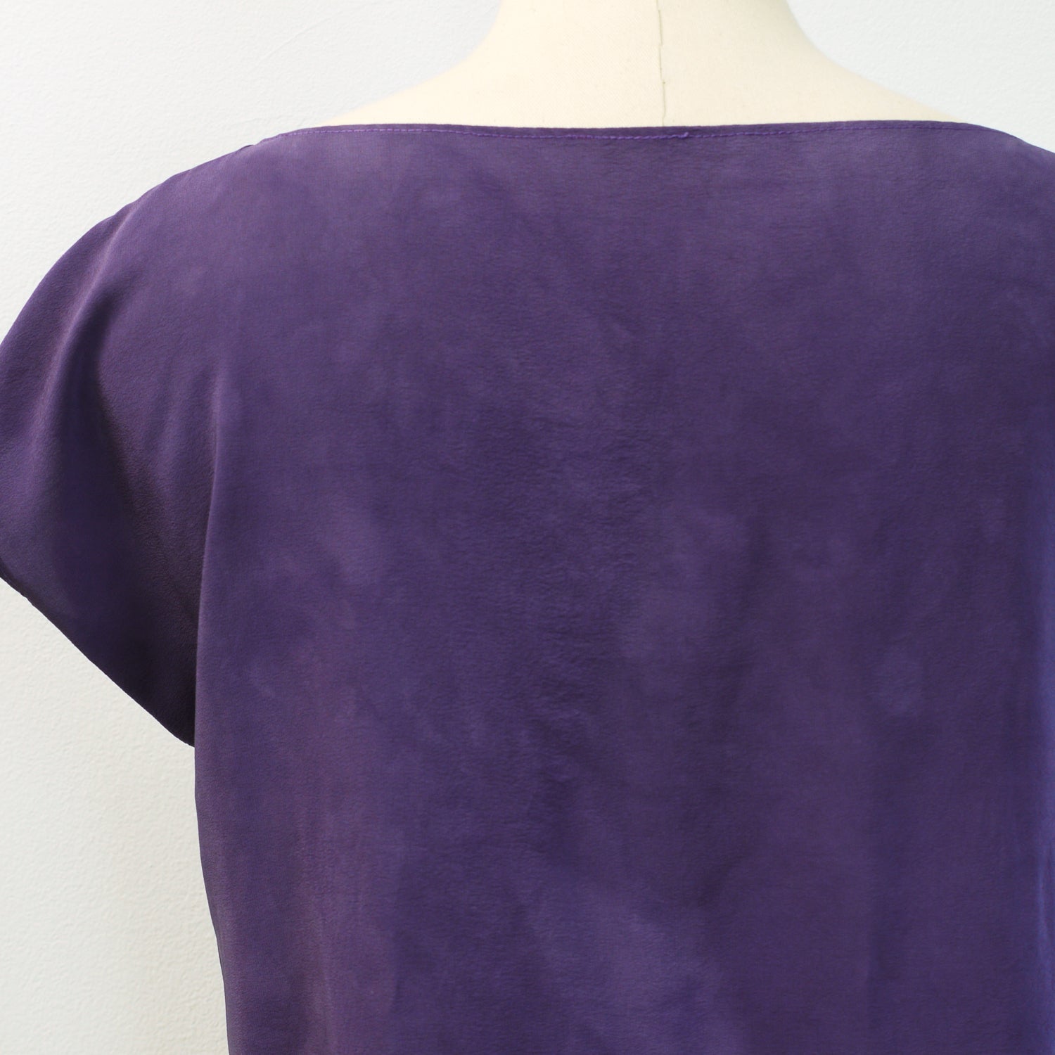 Grape silk top.  Natural dye - Logwood - silk blouse