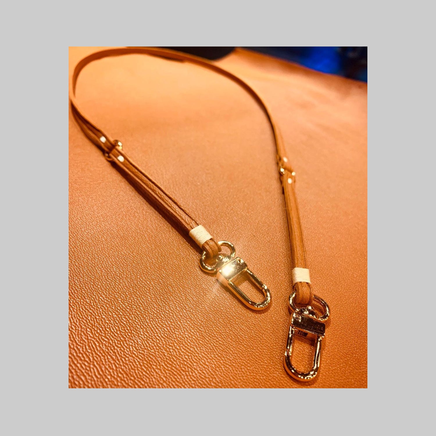Face Mask Strap. Hand crafted leather clip-on straps.