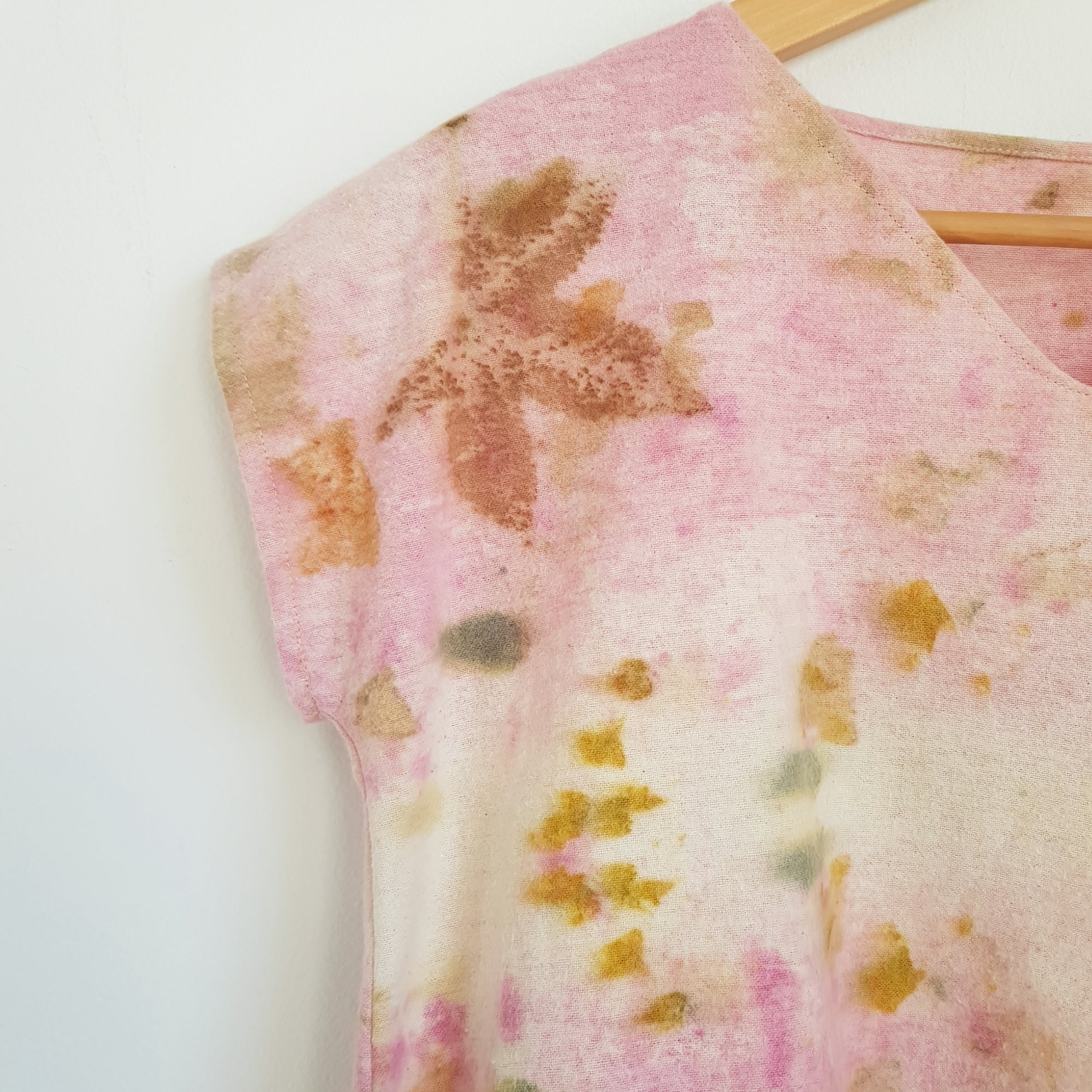 SPRING DREAM EcoPrint TOP - cotton flannel