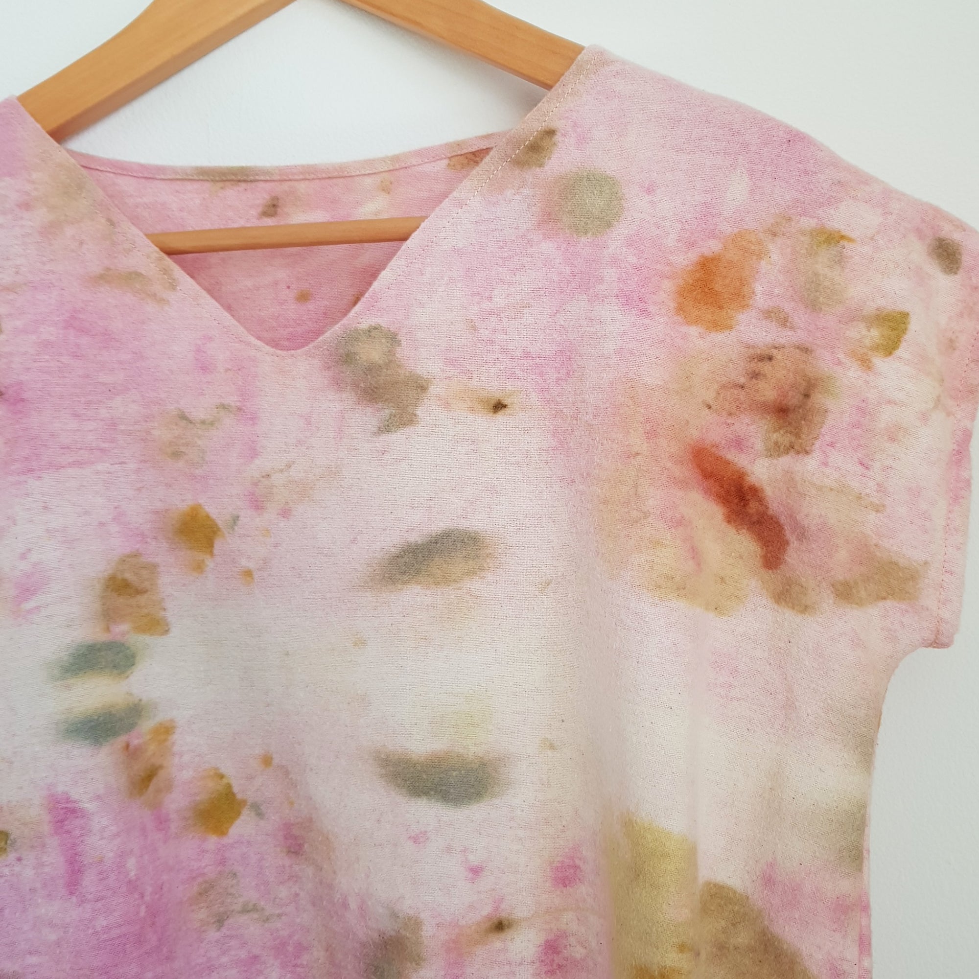 SPRING DREAM EcoPrint TOP - cotton flannel
