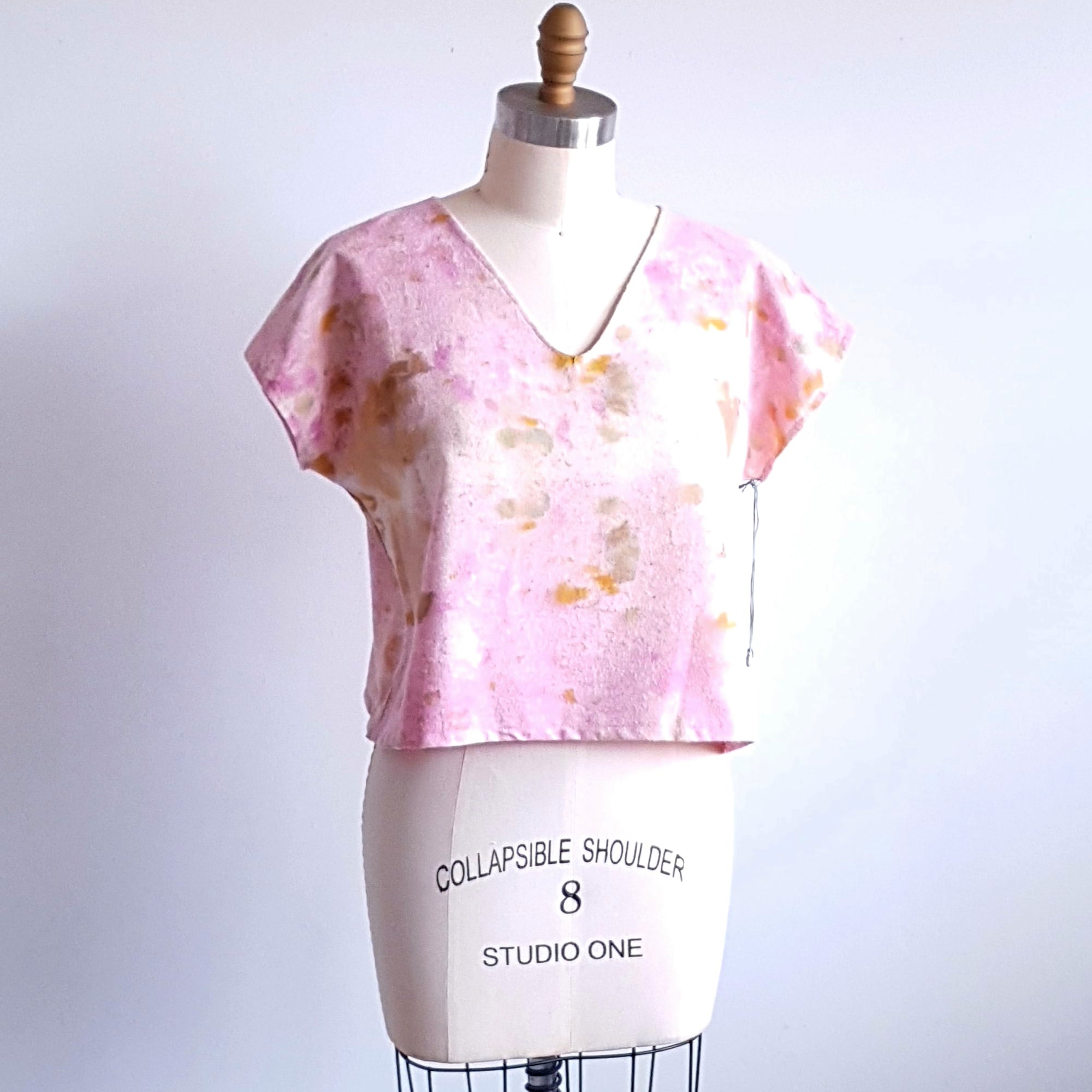SPRING DREAM EcoPrint TOP - cotton flannel