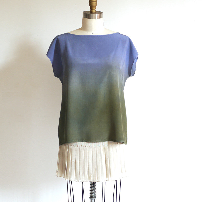 MEADOW.  ombre silk top