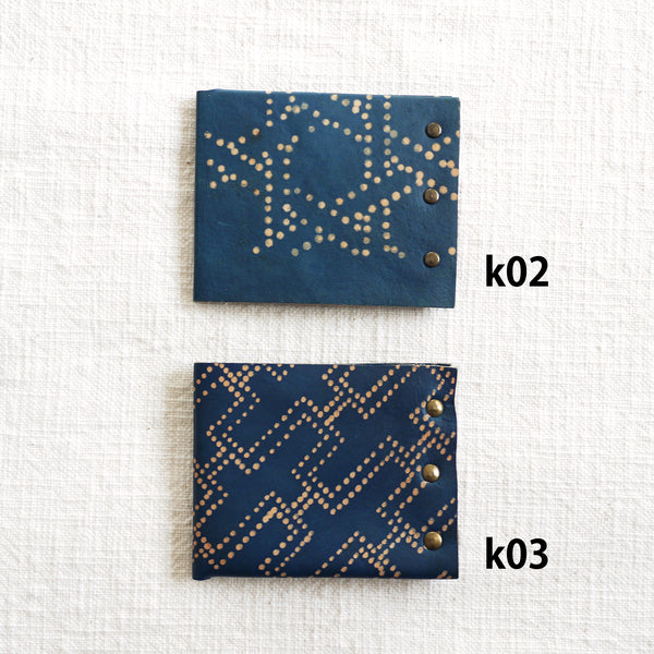 【マックス】 INDIGO LEATHER STADS WALLET INDIGO LEATHER STADS WALLET (MIDDLE) – TMT OFFICIAL ONLINE STORE
