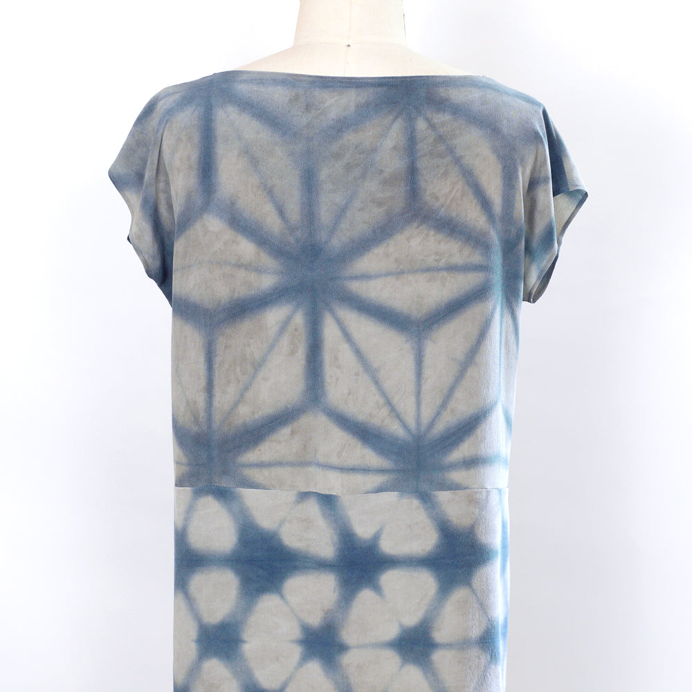 WABI SABI.  Hand dyed Indigo dress.