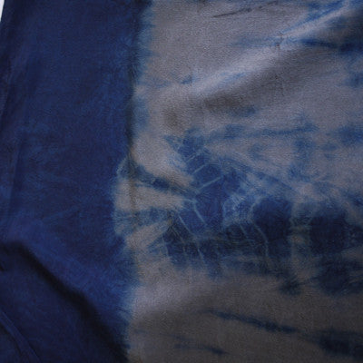 INDIGO TIE-DYE. indigo silk dress